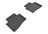 MAXpider Rubber Floor Mats for 2019 2018 2017 2016 2015 2014 2013 Cadillac XTS [Covers Rear (2nd) Row, Black] L1CD01121509