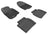 MAXpider Rubber Floor Mats for 2012 2011 2010 2009 2008 Chevrolet Malibu [Covers Front & Rear Row, Black] L1CH04801509