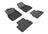 MAXpider Rubber Floor Mats for 2015 2014 2013 Chevrolet Malibu [Covers Front & Rear Row, Black] L1CH06301509