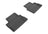MAXpider Rubber Floor Mats for 2015 2014 2013 Chevrolet Malibu [Covers Rear (2nd) Row, Black] L1CH06321509