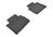 MAXpider Rubber Floor Mats for 2017 2016 2015 2014 Chevrolet SS [Covers Rear (2nd) Row, Black] L1CH06421509