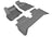 MAXpider Rubber Floor Mats for 2022 2021 2020 2019 2018 2017 Chevrolet Bolt EV [Covers Front & Rear Row, Gray] L1CH08701501
