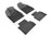 MAXpider Rubber Floor Mats for 2017 2016 2015 Chrysler 200 [Covers Front & Rear Row, Black] L1CY00301509