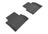 MAXpider Rubber Floor Mats for 2017 2016 2015 Chrysler 200 [Covers Rear (2nd) Row, Black] L1CY00321509