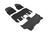 MAXpider Rubber Floor Mats for Pacifica/Voyager [Covers Front & Both Rear Rows, Black] L1CY00501509
