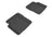 MAXpider Rubber Floor Mats for 2019 2018 2017 2016 2015 2014 2013 2012 Fiat 500 [Covers Rear (2nd) Row, Black] L1FA00321509