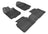 MAXpider Rubber Floor Mats for 2012 2011 2010 2009 2008 2007 2006 Ford Fusion [Covers Front & Rear Row, Black] L1FR01301509