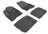 MAXpider Rubber Floor Mats for 2019 2018 2017 2016 2015 2014 2013 2012 2011 2010 Ford Taurus [Covers Front & Rear Row, Black] L1FR01801509