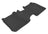 MAXpider Rubber Floor Mats for 2019 2018 2017 2016 2015 2014 2013 2012 2011 2010 2009 Ford Flex [Covers Rear (2nd) Row, Black] L1FR05121509