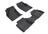 MAXpider Rubber Floor Mats for 2016 2015 2014 2013 Ford Fusion [Covers Front & Rear Row, Black] L1FR06001509