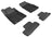 MAXpider Rubber Floor Mats for 2009 2008 2007 2006 2005 Ford Mustang [Covers Front & Rear Row, Black] L1FR06501509