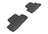 MAXpider Rubber Floor Mats for 2014 2013 2012 2011 2010 2009 2008 2007 2006 2005 Ford Mustang [Covers Rear (2nd) Row, Black] L1FR06521509