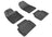 MAXpider Rubber Floor Mats for 2019 2018 2017 2016 2015 2014 2013 2012 2011 Ford Fiesta [Covers Front & Rear Row, Black] L1FR08001509