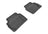 MAXpider Rubber Floor Mats for 2019 2018 2017 2016 2015 2014 2013 2012 2011 Ford Fiesta [Covers Rear (2nd) Row, Black] L1FR08021509