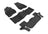 MAXpider Rubber Floor Mats for 2016 2015 Ford Explorer [Covers Front & Both Rear Rows, Black] L1FR09101509
