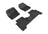 MAXpider Rubber Floor Mats for 2019 2018 2017 2016 2015 Ford Escape [Covers Front & Rear Row, Black] L1FR10601509