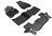 MAXpider Rubber Floor Mats for 2019 2018 2017 Ford Explorer [Covers Front & Both Rear Rows, Black] L1FR11101509