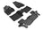 MAXpider Rubber Floor Mats for 2019 2018 2017 Ford Explorer [Covers Front & Both Rear Rows, Black] L1FR11201509