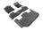 MAXpider Rubber Floor Mats for 2020 2019 2018 2017 2016 2015 GMC Yukon XL [Covers Front & Both Rear Rows, Black] L1GM01501509