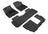 MAXpider Rubber Floor Mats for 2021 2020 2019 2018 2017 GMC Acadia [Covers Front & Both Rear Rows, Black] L1GM02101509