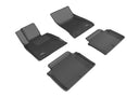 MAXpider Rubber Floor Mats for 2020 2019 2018 2017 Genesis G80 [Covers Front & Rear Row, Black] L1GS00301509