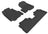 MAXpider Rubber Floor Mats for 2011 2010 2009 2008 2007 Honda CR-V [Covers Front & Rear Row, Black] L1HD00601509