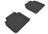 MAXpider Rubber Floor Mats for 2012 2011 2010 2009 2008 Honda Accord [Covers Rear (2nd) Row, Black] L1HD00821509