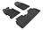 MAXpider Rubber Floor Mats for 2011 2010 2009 2008 2007 2006 Honda Civic [Covers Front & Rear Row, Black] L1HD01201509