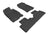 MAXpider Rubber Floor Mats for 2014 2013 2012 2011 2010 Honda Insight [Covers Front & Rear Row, Black] L1HD02301509