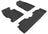 MAXpider Rubber Floor Mats for 2011 2010 2009 2008 2007 2006 Honda Civic [Covers Front & Rear Row, Black] L1HD03601509