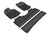 MAXpider Rubber Floor Mats for 2014 2013 2012 2011 2010 2009 2008 2007 2006 Honda Ridgeline [Covers Front & Rear Row, Black] L1HD03901509