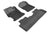 MAXpider Rubber Floor Mats for 2013 2012 Honda Civic [Covers Front & Rear Row, Black] L1HD04101509