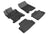 MAXpider Rubber Floor Mats for 2012 2011 2010 2009 2008 Honda Accord [Covers Front & Rear Row, Black] L1HD05901509