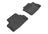 MAXpider Rubber Floor Mats for 2012 2011 2010 2009 2008 Honda Accord [Covers Rear (2nd) Row, Black] L1HD05921509