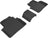 MAXpider Rubber Floor Mats for 2021 2020 2019 2018 2017 2016 Honda Civic [Covers Rear (2nd) Row, Black] L1HD07421509
