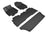 MAXpider Rubber Floor Mats for 2022 2021 2020 2019 2018 Honda Odyssey [Covers Front & Both Rear Rows, Black] L1HD09101509