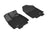 MAXpider Rubber Floor Mats for 2022 2021 2020 2019 2018 Honda Odyssey [Covers Front Row, Black] L1HD09111509