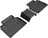 MAXpider Rubber Floor Mats for 2021 2020 2019 2018 Honda Clarity [Covers Rear (2nd) Row, Black] L1HD10021509