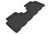 MAXpider Rubber Floor Mats for 2009 2008 2007 2006 2005 Hyundai Tucson [Covers Rear (2nd) Row, Black] L1HY00221509
