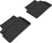 MAXpider Rubber Floor Mats for 2016 2015 2014 2013 2012 Hyundai Genesis Coupe [Covers Rear (2nd) Row, Black] L1HY02321509