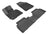 MAXpider Rubber Floor Mats for 2013 2012 2011 2010 Hyundai Tucson [Covers Front & Rear Row, Black] L1HY03301509