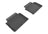 MAXpider Rubber Floor Mats for G80/Genesis [Covers Rear (2nd) Row, Black] L1HY05021509