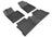 MAXpider Rubber Floor Mats for 2019 2018 2017 2016 2015 Hyundai Sonata [Covers Front & Rear Row, Black] L1HY05101509