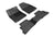 MAXpider Rubber Floor Mats for 2019 Hyundai Ioniq [Covers Front & Both Rear Rows, Black] L1HY09001509