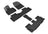 MAXpider Rubber Floor Mats for 2022 2021 2020 Hyundai Palisade [Covers 1st 2nd & 3rd Row, Black] L1HY10101509