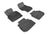 MAXpider Rubber Floor Mats for 2010 2009 2008 2007 2006 INFINITI M35 [Covers Front & Rear Row, Black] L1IN01401509