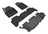 MAXpider Rubber Floor Mats for QX56/QX80 [Covers Front & Both Rear Rows, Black] L1IN01601509
