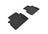 MAXpider Rubber Floor Mats for 2017 2016 INFINITI QX50 [Covers Rear (2nd) Row, Black] L1IN01921509