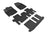 MAXpider Rubber Floor Mats for JX35/QX60 [Covers Front & Both Rear Rows, Black] L1IN02901509