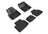 MAXpider Rubber Floor Mats for 2020 2019 Jaguar I-Pace [Covers Front & Rear Row, Black] L1JG01401509